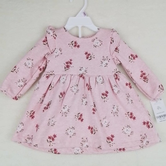 NWT Carter's Baby 2-Peice Dress Set Size 9mo in Pink w/ Floral Print - Picture 1 of 11